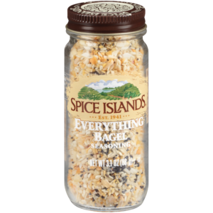 Spice up your meals with Everything Bagel Seasoning from Spice Islands. Perfect for salmon, cream cheese, veggies, more. Buy our Everything Bagel spice now!